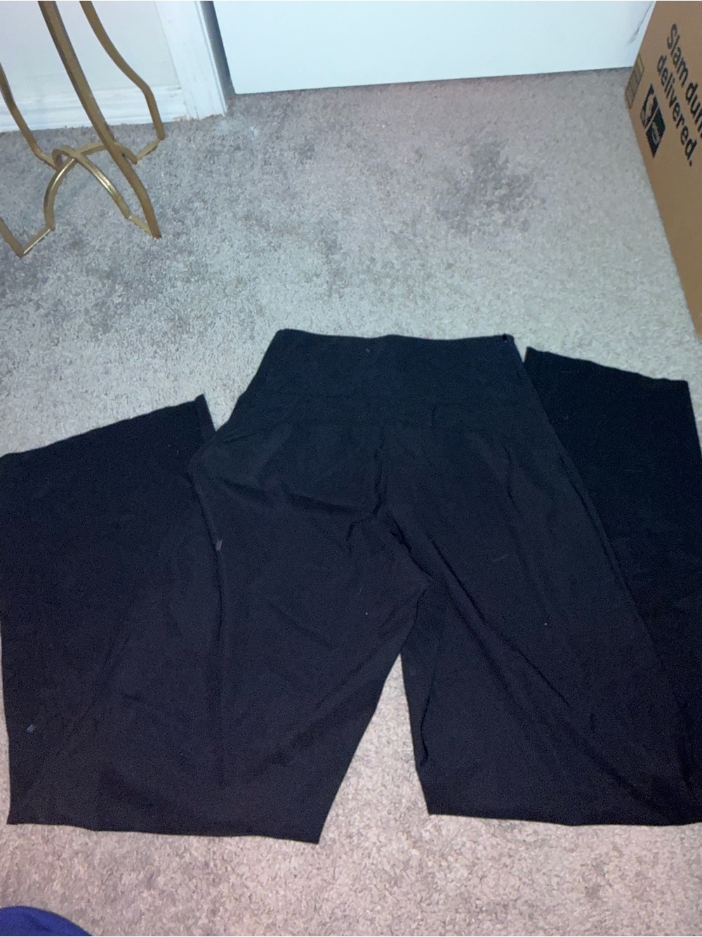 Athleta Black Wide Leg Pants - Picture 3 of 7